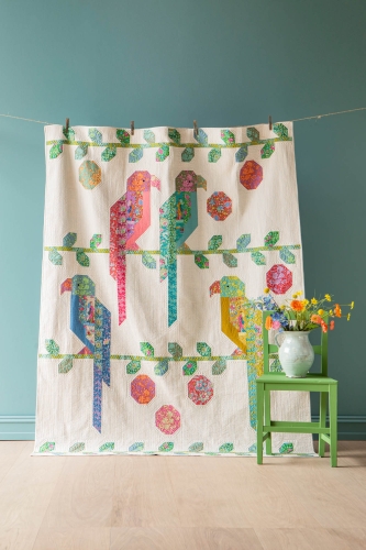 Preview: Tilda Patchwork Stoff Baumwolle - Abloom Cornflower